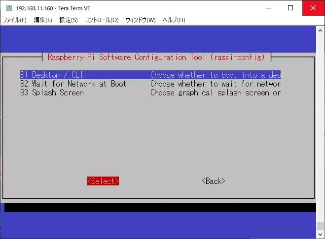 【 B1 Desktop / CLI 】を選択する