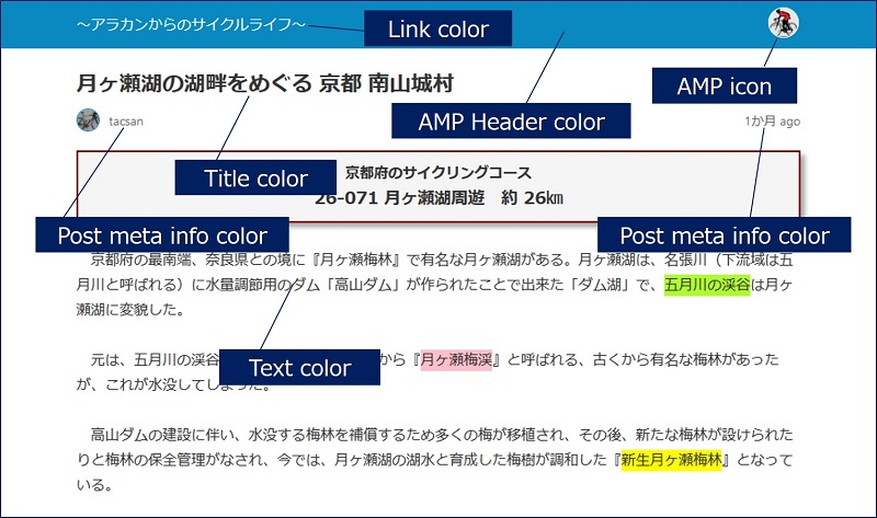 AMPページのデザイン