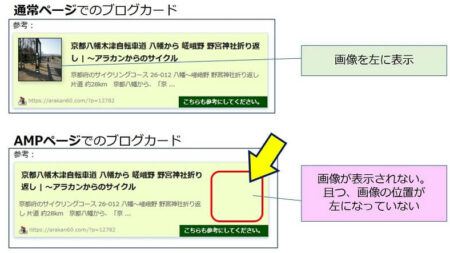 AMPページでブログカードに画像が表示されない