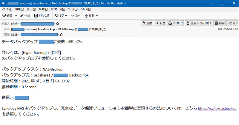 メールの内容