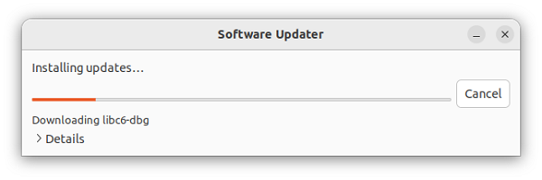 「Software Updates...」が開始される。これには時間が掛かる。