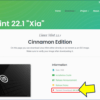 Linux Mint のインストールとデスクトップ画面